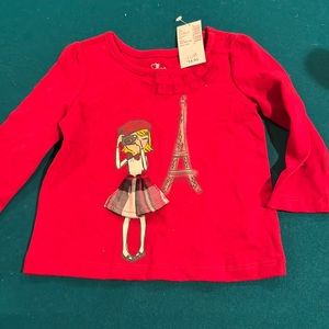 Brand new cute Paris girls top